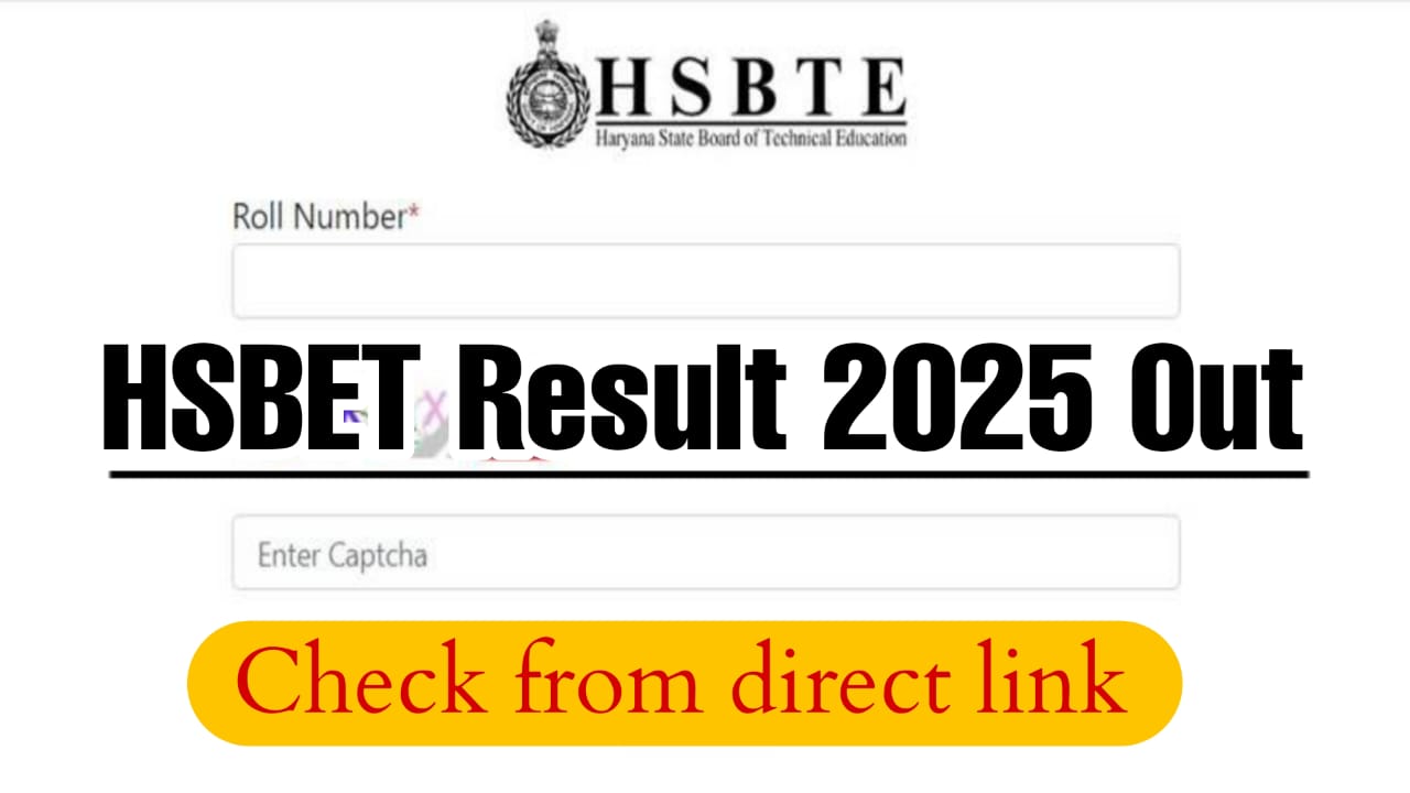 HSBTE Diploma Result 2025