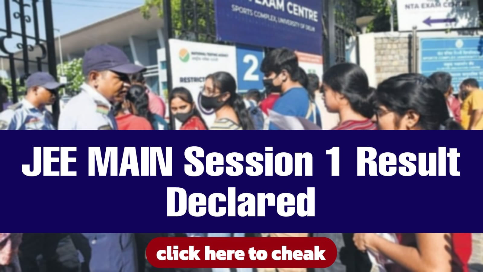 JEE Main Result 2025 Released, Cheak Here From Direct Link