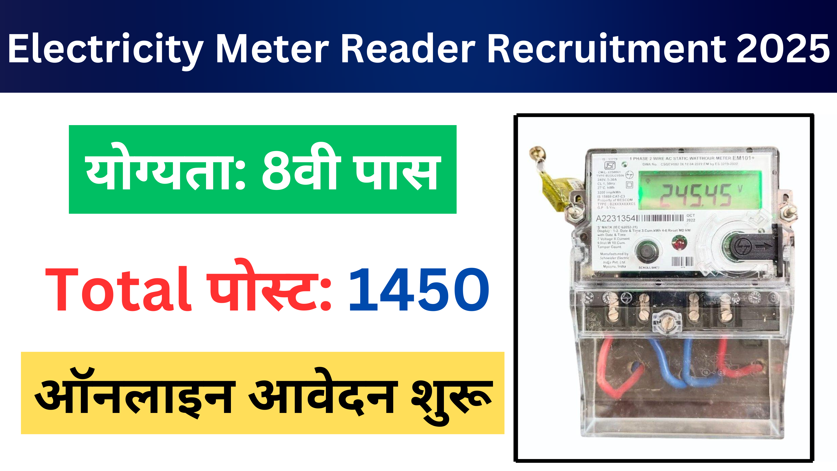 Electricity Meter Reader Recruitment 2025
