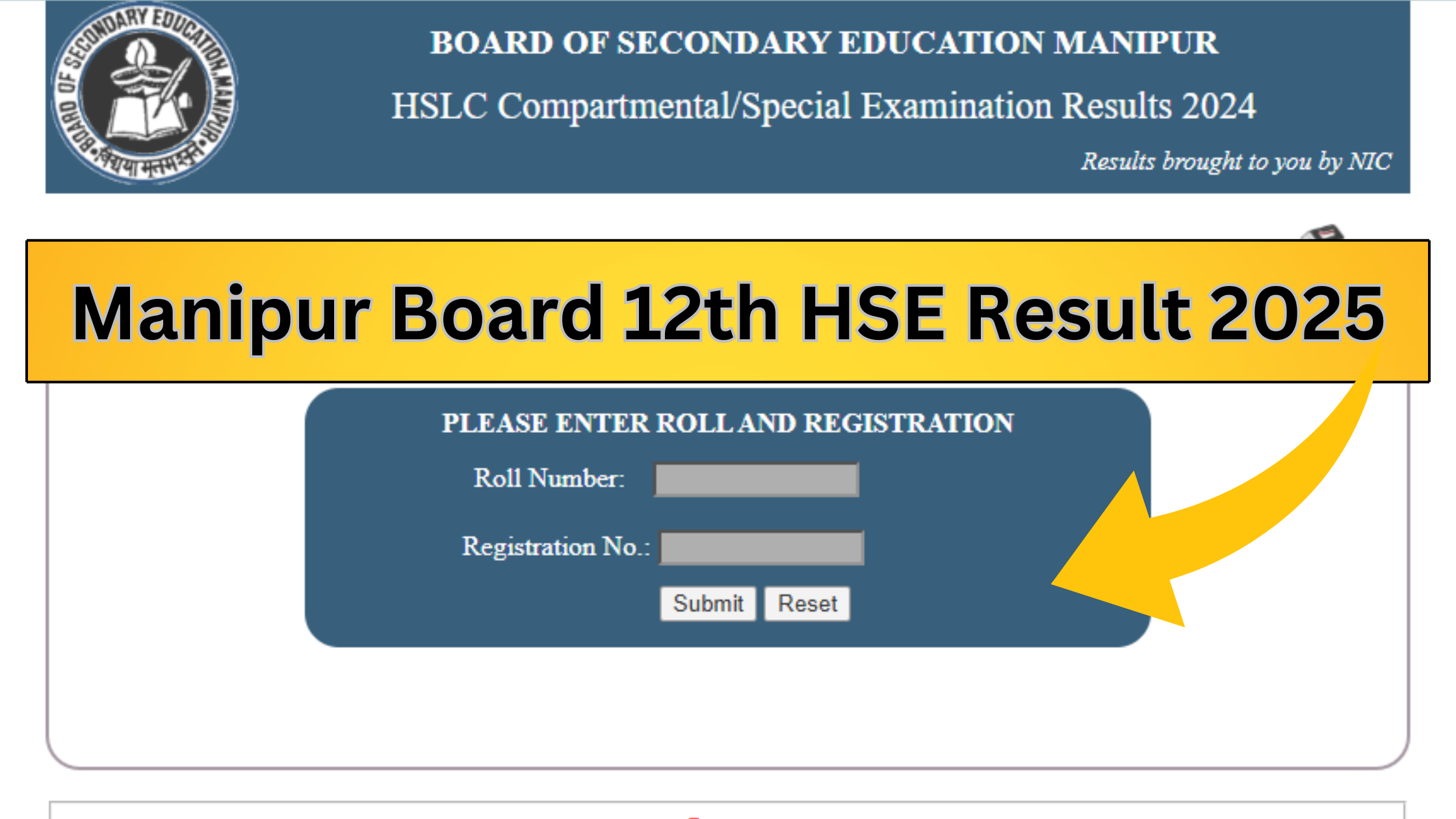 Manipur Board 12th HSE Result