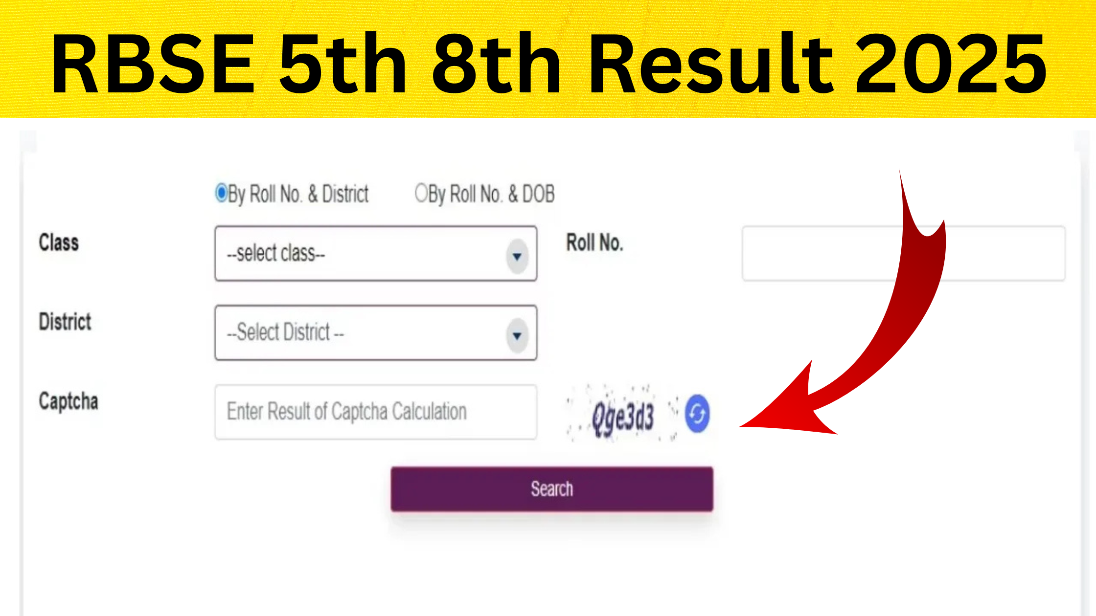 Rajasthan Board 5th 8th Result 2025