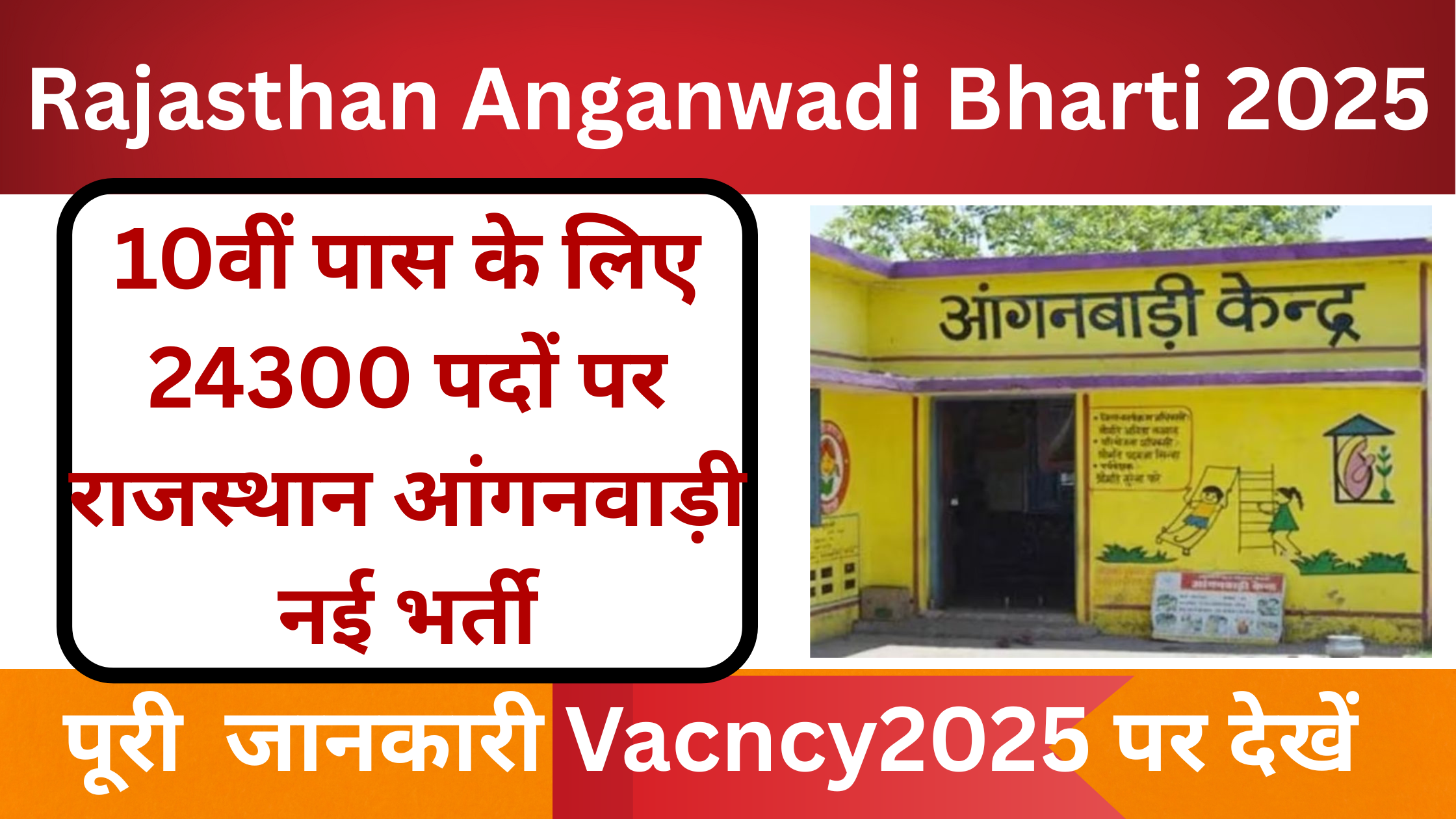 Rajasthan Anganwadi Bharti 2025